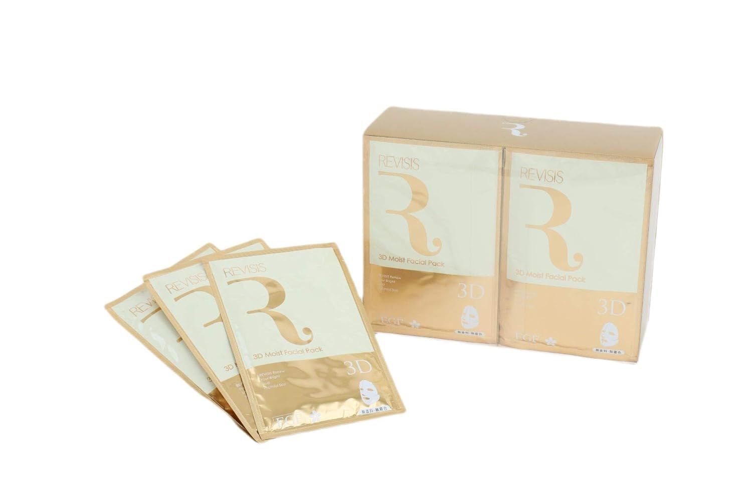 REVISIS Moist Facial Pack (30sheets) collagen, hyaluronic acid, placenta extract and cherry blossom extract, Made in Japan