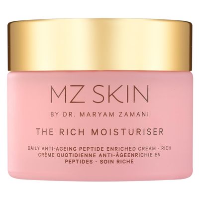 MZ SKIN Rich Moisturizer, Anti-Aging Cream with Bio-Identical Collagen Hyaluronic Acid for Deep Hydration, Plumps To Reduce Appearance of Fine Lines Wrinkles, 1.69 fl oz