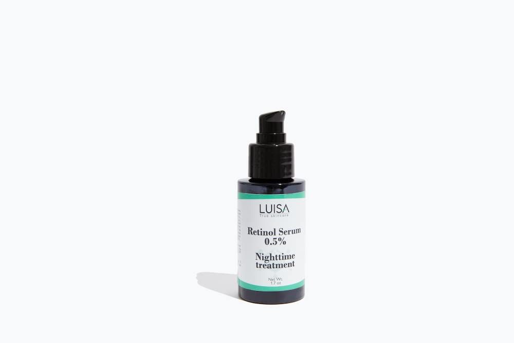 Luisa True Skincare- Retinol serum for face. Anti-aging eye and face cream with 0.5 retinol for wrinkles. 1.7 oz.