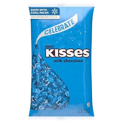 HERSHEY&#39;S KISSES Milk Chocolate Candy Bulk Bag, 60 oz
