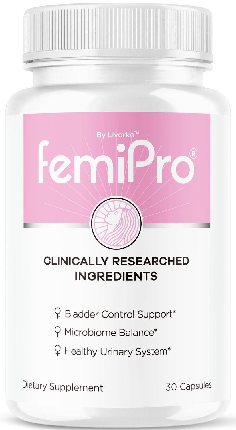 LIVORKA FemiPro Bladder Control Support - FemiPro Capsules, FemiPro Bladder Support, Probiotic FemiPro, FemiPro Pills, FemiPro Reviews, FemiPro Bladder Support Supplement, 30 Capsules for 1 Month