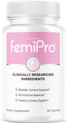 LIVORKA FemiPro Bladder Control Support - FemiPro Capsules, FemiPro Bladder Support, Probiotic FemiPro, FemiPro Pills, FemiPro Reviews, FemiPro Bladder Support Supplement, 30 Capsules for 1 Month