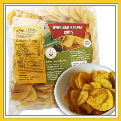 Grand Sweets and Snacks (GSS) Nendhiram Chips (Pack of 2) Each Pkt 250g (B-P)