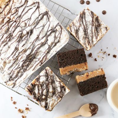 Double Chocolate Crumb Cake with Chocolate Drizzle (2-PACK) 8x8in Moist Chocolate Crumb Cakes for Parties, Housewarming, Birthday, Sympathy, or Any Occasion