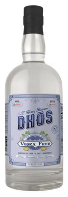 DHOS Non-Alcoholic Vodka - Sugar-Free, Zero-Calorie Spirit for Cocktails Mocktails Distilled Non-Alcoholic Alternative Gluten-Free, Keto-Friendly, 750ml