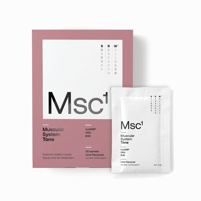 SRW Laboratories MSC Tone 30 Sachets Support Muscle Tone, Fat Metabolism with HMB, OKG, BMB Stimulant Free