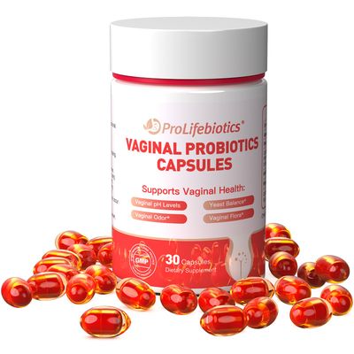 PROLIFEBIOTICS Vaginal Probiotics for Women pH Balance with Prebiotics Postbiotics Blend,Women s Vaginal Heath Supplement,Supports Vaginal Health for Vaginal Odor and Vaginal Flora,30 Servings
