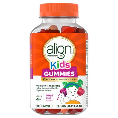 Align Probiotic, Kids Gummies, Prebiotic Probiotic helps support a healthy digestive system, 1 Doctor Recommended Probiotic Brand , 50 Gummies