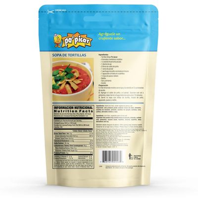 Pa'Picar Tortilla Strips Lightly Salted From Costa Rica - Crunchy Toppings For Salads And Soups - Gluten-Free - 130 Grams 4.58 Ounces Bag - Salad Crunch