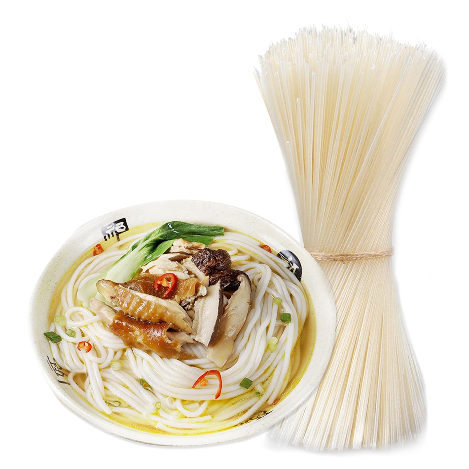 Rice Noodles17.6oz, Dry Rice Noodles, Yunnan Crossing the bridge Rice Noodles,Pure rice production500gStrong and smooth Rich and Natural Rice Fragrance Smooth and refreshing taste Resilient