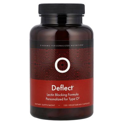 D&#39;adamo Deflect O, Lectin Blocking Formula, 120 Vegetarian Capsules