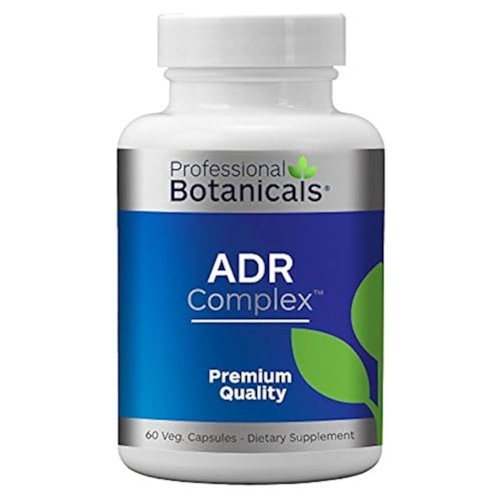 Professional Botanicals Adrenal Complex Supplement - Supports Healthy Adrenal Function, Stress Relief, and Energy Levels - 90 Vegetarian Capsules