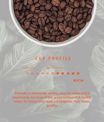 Rothrock Coffee - Trailside - Dark Roast - Whole Bean Coffee - For Espresso, Drip Brew, French Press More - Full-Bodied Smooth - Rich Chocolate Nutty Notes (2 lb Bag)