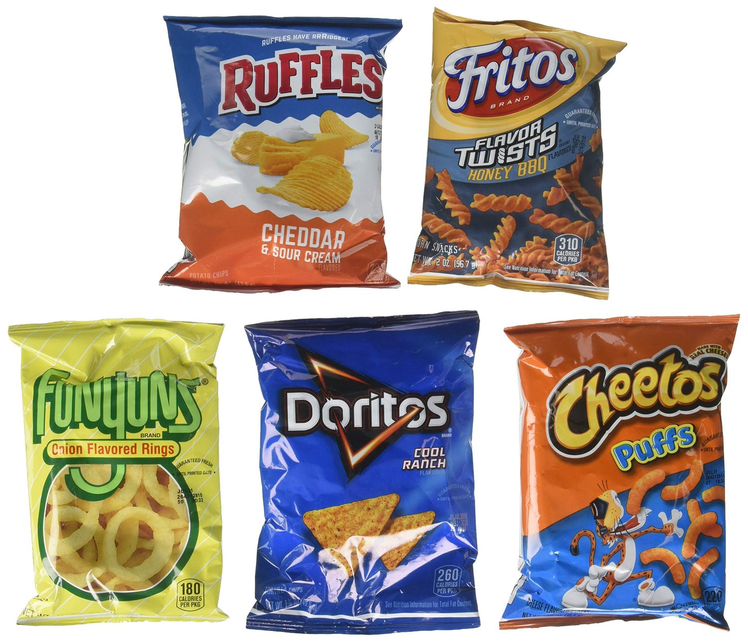 Frito Lay Premiere Mix Chips and Snacks 30 Piece Variety Pack, 60 Ounce