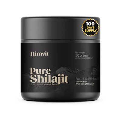 Pure Himalayan Organic Shilajit Resin with Lab Report Super high Potency for Men Women Fulvic Acid Trace Minerals Humic Acid Supplement Resin Supports Energy, Metabolism Immunity 50 Grams