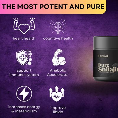 Pure Himalayan Organic Shilajit Resin with Lab Report Super high Potency for Men Women Fulvic Acid Trace Minerals Humic Acid Supplement Resin Supports Energy, Metabolism Immunity 50 Grams