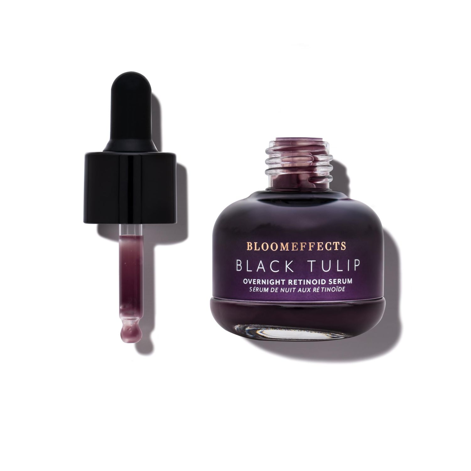 Bloomeffects - Natural Black Tulip Overnight Retinoid Serum Clean, Non-Toxic Skincare (1oz 25mL)