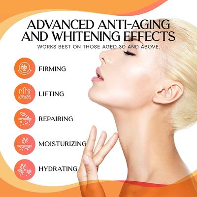 Enaskin Naturals Neck Creams for Tightening and Firming, Anti-Aging Face Moisturizer for Neck D collet Moisturizer, 3-in-1 Moisturizing Cream with Hibiscus and Honey