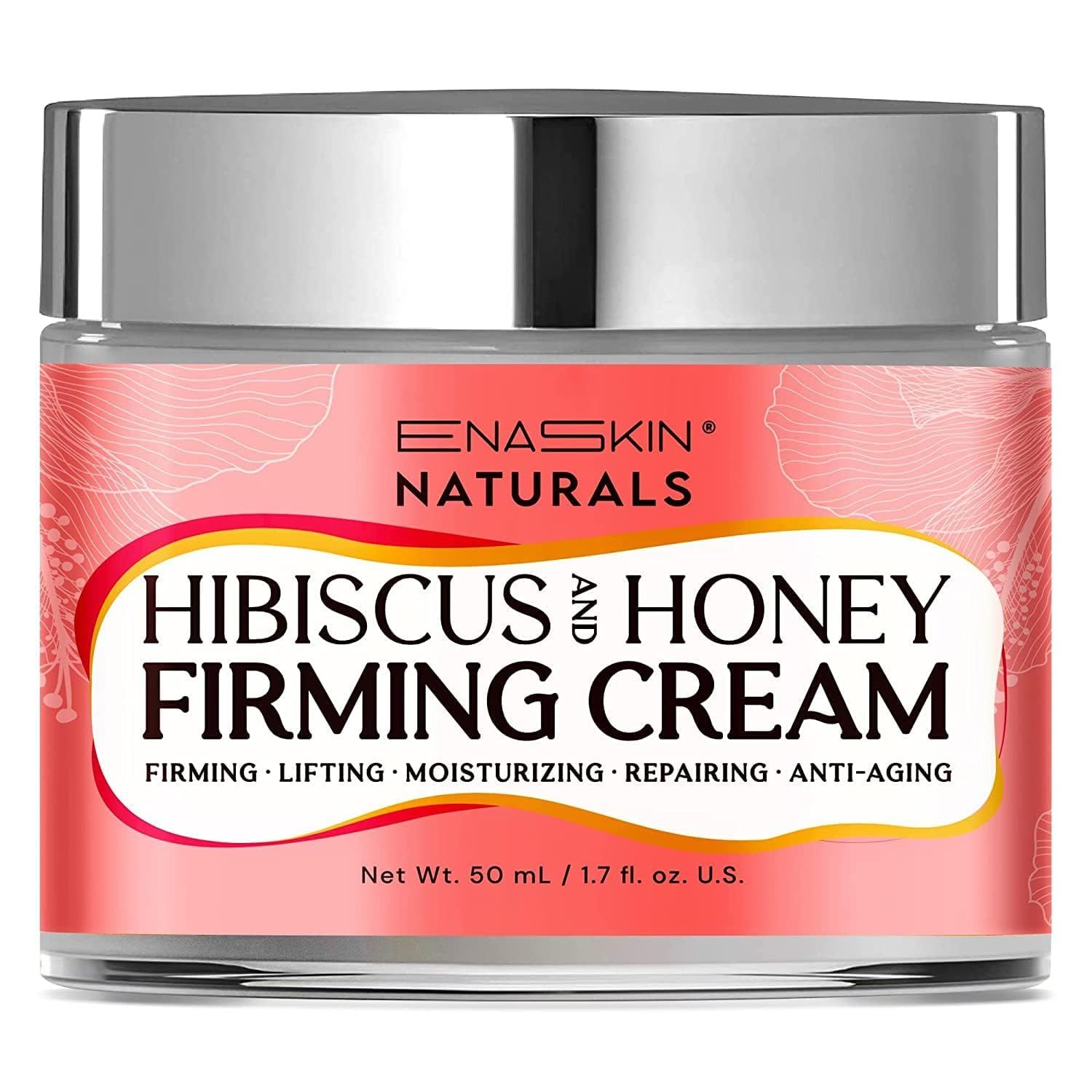Enaskin Naturals Neck Creams for Tightening and Firming, Anti-Aging Face Moisturizer for Neck D collet Moisturizer, 3-in-1 Moisturizing Cream with Hibiscus and Honey