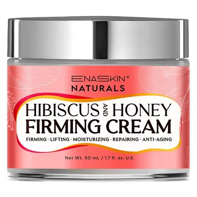 Enaskin Naturals Neck Creams for Tightening and Firming, Anti-Aging Face Moisturizer for Neck D collet Moisturizer, 3-in-1 Moisturizing Cream with Hibiscus and Honey