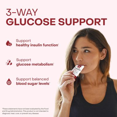 HealthyCell Glucose Support Supplement to Support Balanced Blood Sugar - Berberine, Cinnamon Chromium for Healthy Insulin Function Proper Glucose Metabolism - 30 Gel Packs, Apple Cinnamon Flavored