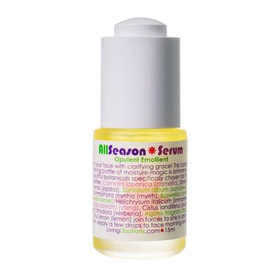 Living Libations - Organic All Season Serum Natural, Wildcrafted Clean Beauty (.5 oz 15 ml)