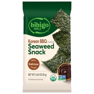 Bibigo KBBQ Flavored Seaweed Snack - 12 Pack