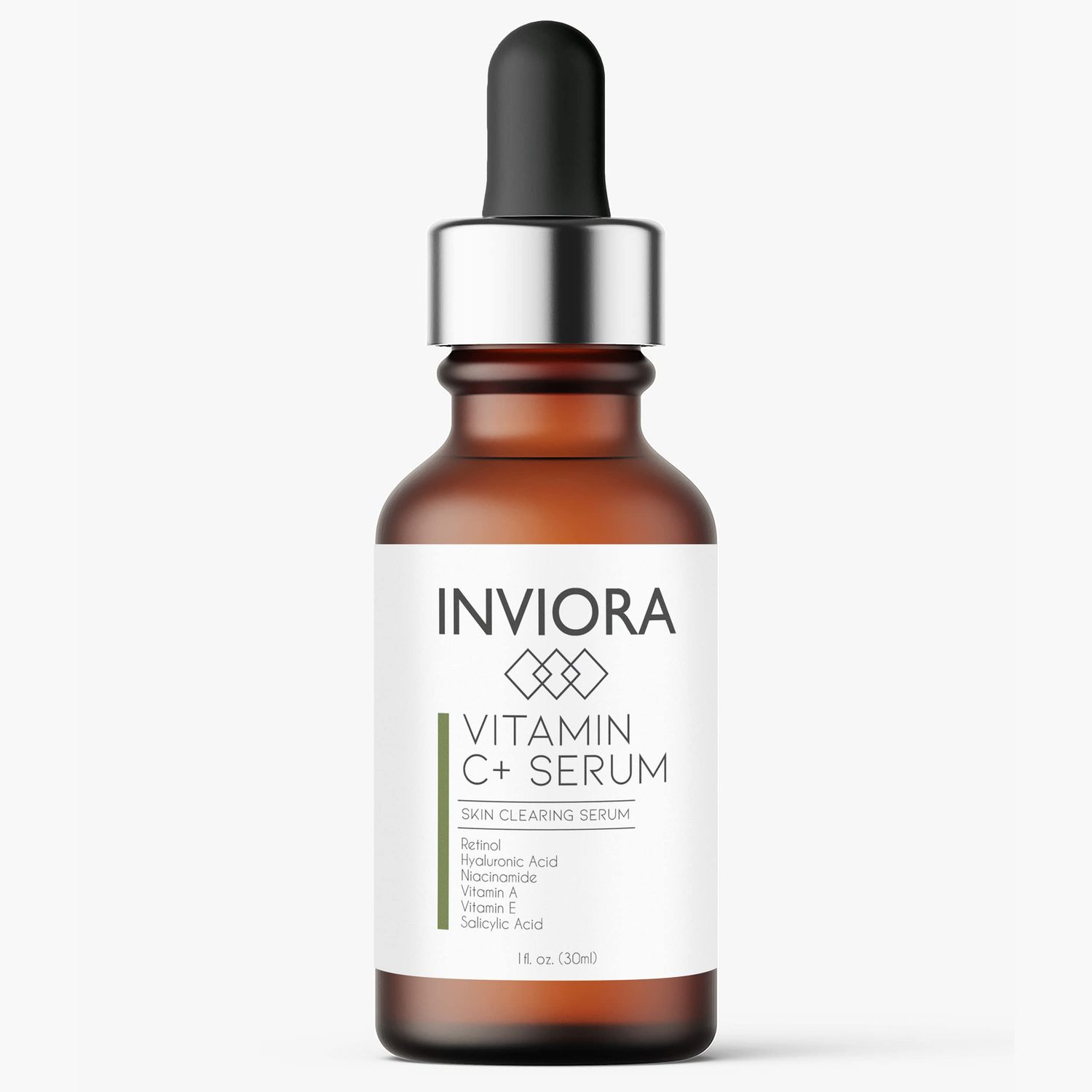 Inviora Advanced Vitamin C Serum - Correcting Vitamin C Serum For Face With Hyaluronic Acid, Vitamin B3, Vitamin E, and Vitamin A - Anti-Aging Facial Serum To Fade Dark Spots and Impurities- 1 Oz