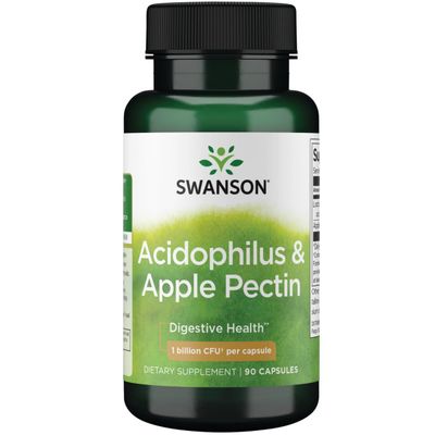 Swanson Acidophilus Apple Pectin 90 Capsules