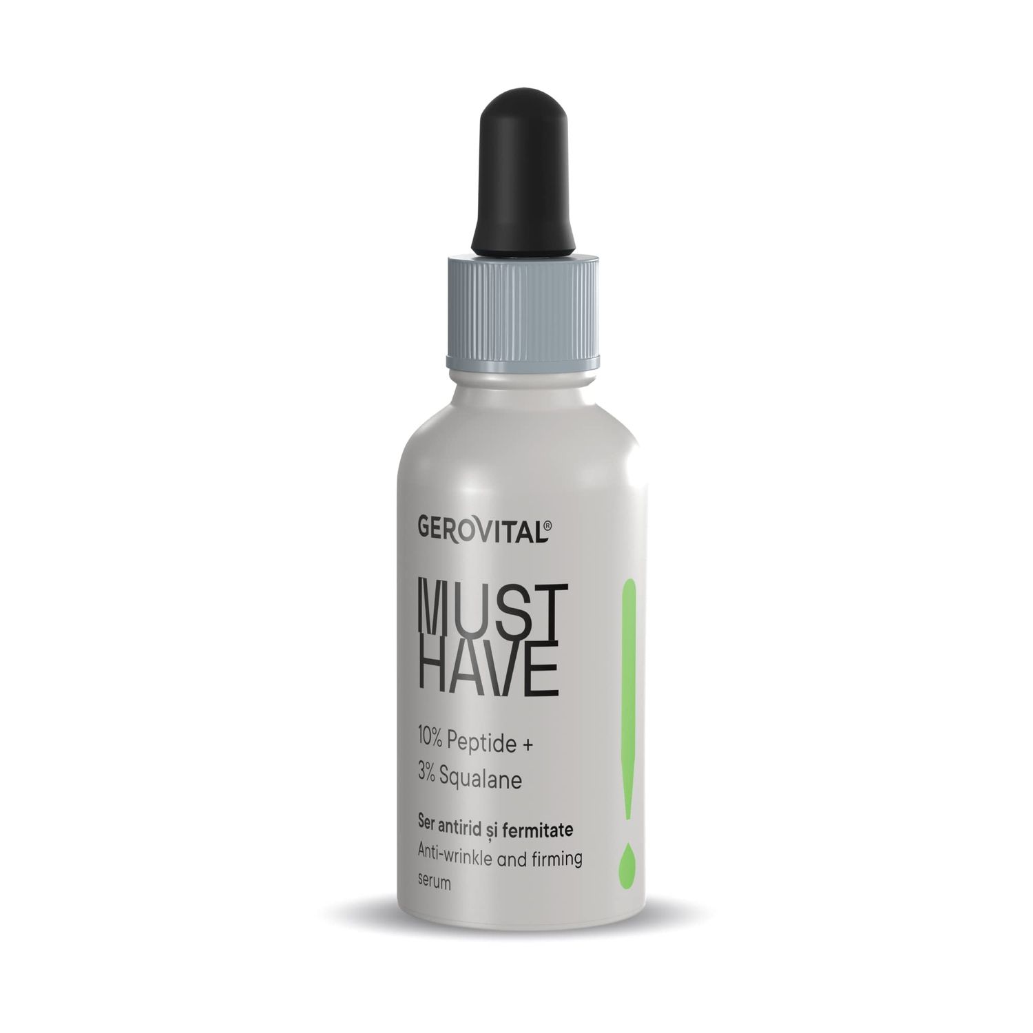 GEROVITAL MUST HAVE Anti-Wrinkle and Firming Face Serum with Collagen and Elastin, Aloe Vera Extract, Moisturizing Face Serum, 30 ml