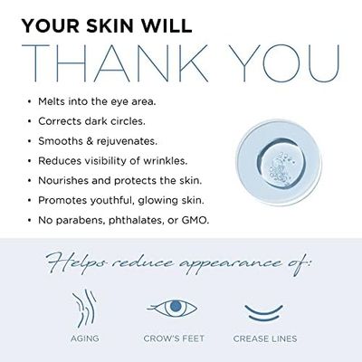 AZURE Hyaluronic Collagen Anti Aging Eye Serum - Moisturizing, Replenishing De-Puffing Reduces Wrinkles, Fine Lines Under Eye Bags Locks In Moisture Hydrating Skin - Pack of 2