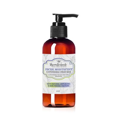 Organic Face Moisturizer for Women and Men, Daily Antioxidant Unscented Facial Cream With Green Tea Hibiscus Hydrosol, Shea Butter, Vitamin E, Natural Anti Aging Ingredients For Day Night Use 4 OZ