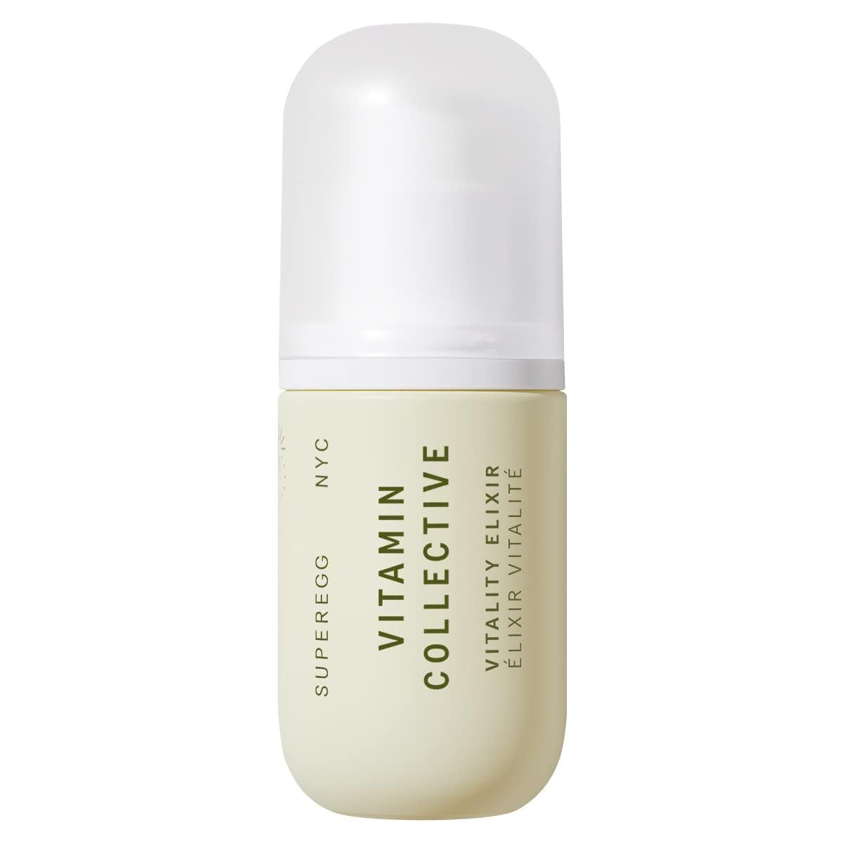 SUPEREGG Vitamin Collective Vitality Elixir: For a bright and firm complexion. Treatment serum with Vitamin B C E F K and Sea Moss. 30 ML 1 FL OZ