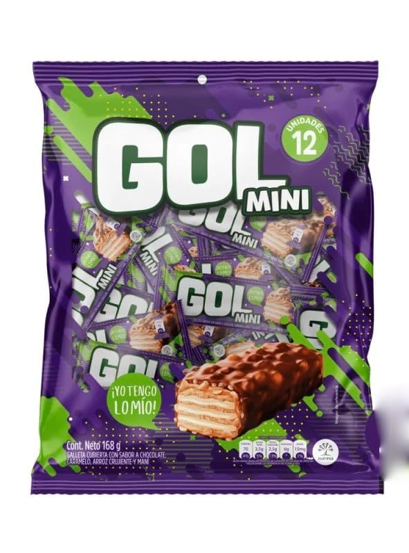 Gol Mini Chocolate - 12 units - 138g - IMPORTED from Colombia