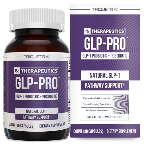 GLP-Pro : Probiotic Postbiotic Blend for Natural GLP-1 Support - Akkermansia MucT , ButyraGen Butyrate Generator Spore Bacillus - Healthy Appetite, SCFA Metabolic Balance - 30 Count