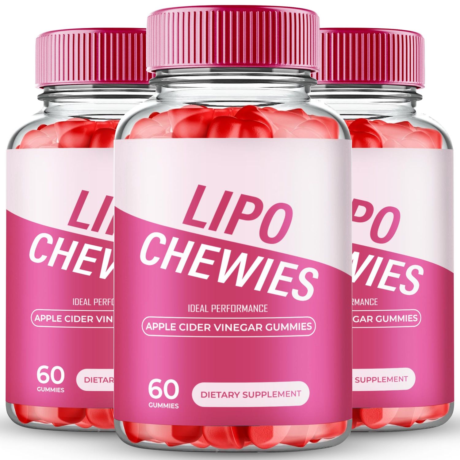 Lipo Chewies Gummies - Advanced Formula Supplement Support, 180 Gummies for 3 Months