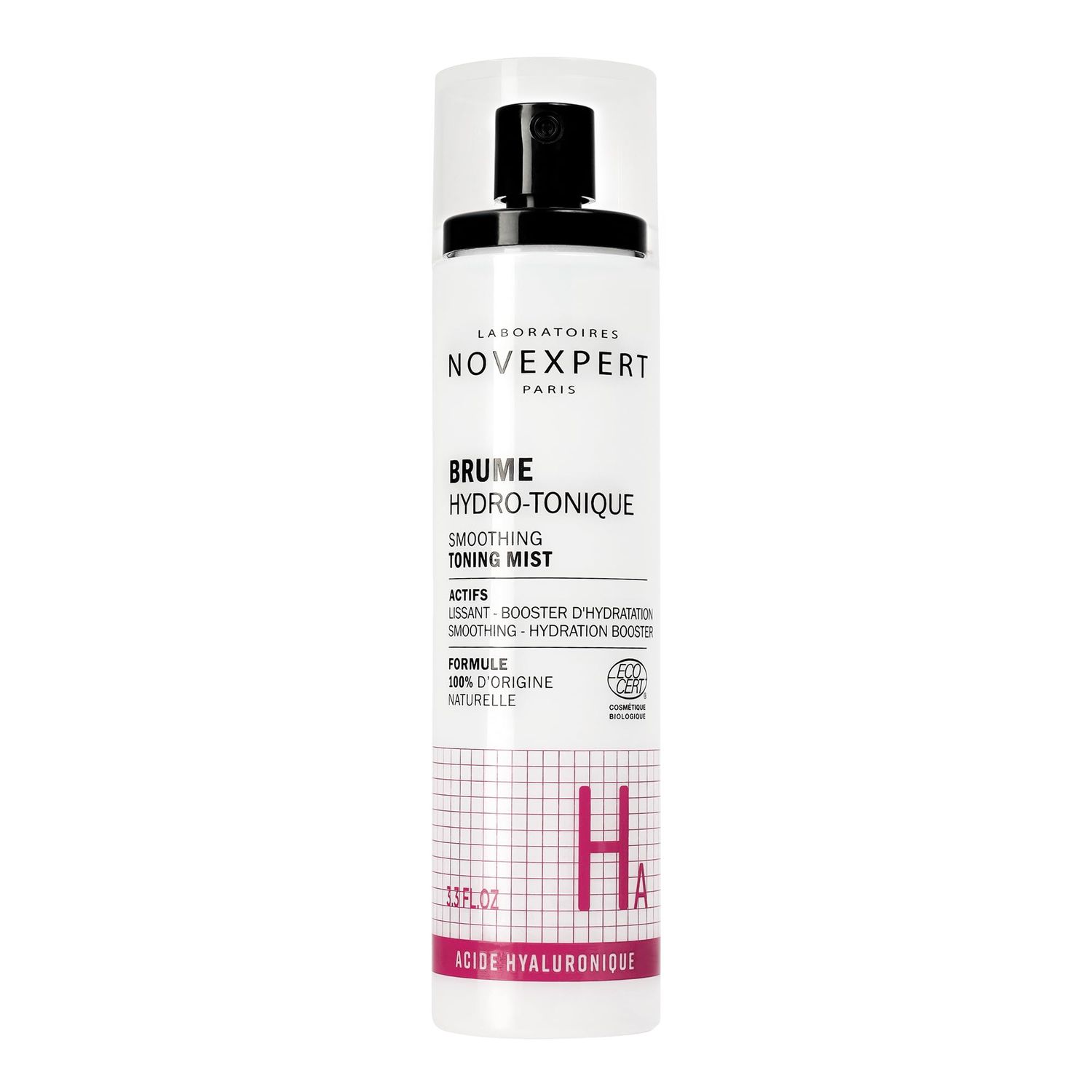 Novexpert Smoothing Toning Mist - Lightweight Toner Used to Refresh Or Fix Make-Up - Skin Feels Fresh and Oxygenated Instantly - Hypoallergenic - Vegan - Travel-Friendly - All Skin Types - 3.3 Oz