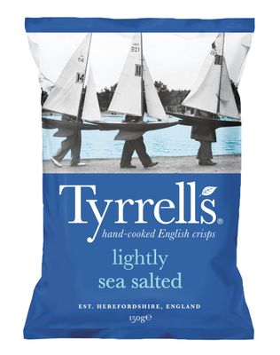Tyrrells Hand Cooked English Crisps - Lightly Sea Salted (150g)