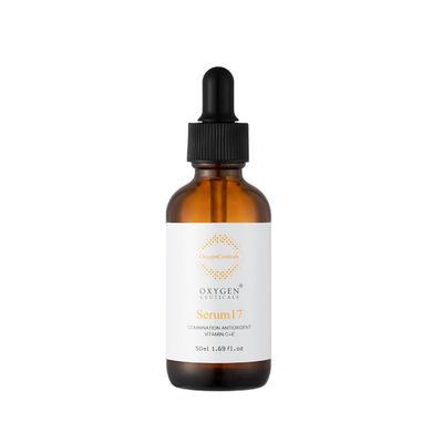 OxygenCeuticals Serum 17 - Vitamin C E Serum with Hyaluronic Acid Sodium PCA for Face and Neck, Antioxidant-Rich Hydrating and Softening Skin Treatment, Age Spot Corrector (50ml 1.69 oz)