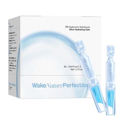 3 Hyaluronic Acid Tubes,Ultra Hydrating Serum 3 4D Hyaluronic Acid,Anti-Aging Serum for Face Single-Use Vials Skincare for DrySensitive Skin(30 x 1.2ml)