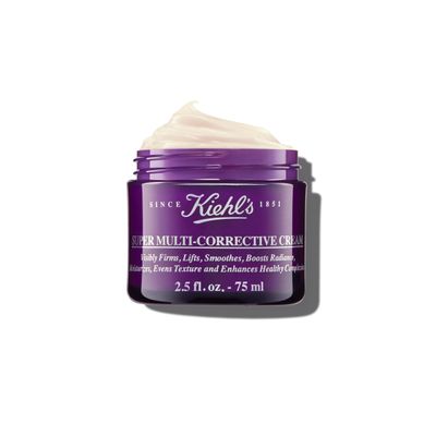 Kiehl&#39;s Super Multi-Corrective Cream, Anti-Aging Wrinkle Reducing Face and Neck Cream, Evens Skin Tone, Smooths Skin Texture, Fast-Absorbing and Lightweight, All Skin Types, Paraben-free - 2.5 fl oz