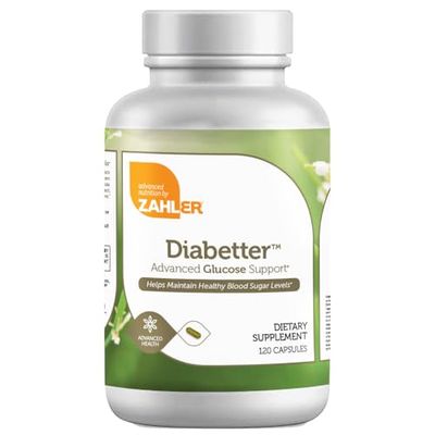 Zahler Diabetter, Advanced Glucose Support Supplement with Cinnamon, Certified Kosher, 120 Capsules