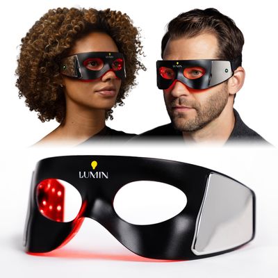 Luminator LED Eye Mask for Men and Women Skincare - Anti-Aging, Boost Collagen, Reduce Dark Circles Wrinkles, Red Light Therapy for Under-Eye Treatment Rejuvenation - Only 3 Minutes a Day