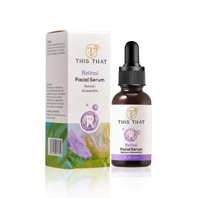 TTFM Retinol Facial Serum 30ml 1.0 Fl OZ Retinol Astaxanthin Serum Hydrating Formula Facial Serum Skincare For Dull Skin Anti-Aging Serum