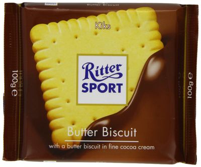 Ritter Sport Butter Biscuit 100 g (Pack of 8)