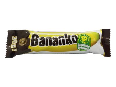 Kra Bananko 120g - Irresistibly Delicious Mini Chocolate Covered Foam Bananas - Treat Yourself to Every Bite of Sweet Bliss! Pack of 5 (30G, 72 Pack)