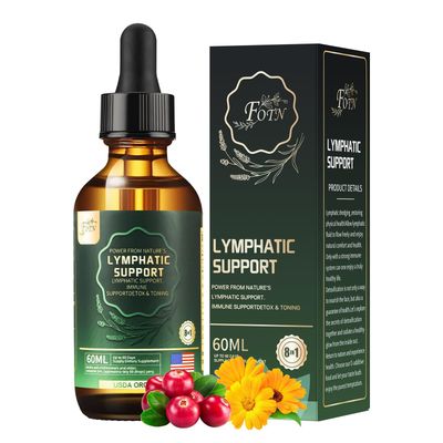 Lymphatic Drainage Drops, Herbal Supplements-Echinacea,Elderberry,Astragalus-Immune Support,Anti Inflammatory,Lymphatic DetoxdCleanse