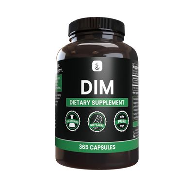 PURE ORIGINAL INGREDIENTS Diindolylmethane (DIM) (365 Capsules) No Magnesium Or Rice Fillers, Always Pure, Lab Verified