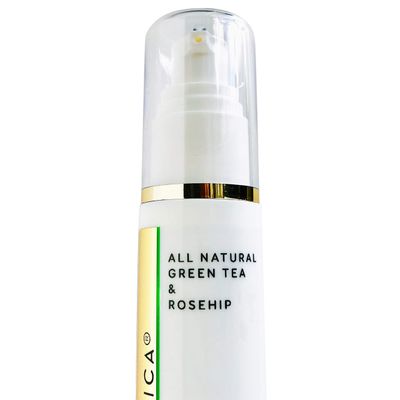 All Natural Botanical Face Serum - Revitalizing Hydrating Repairing wGreen Tea Rosehip Seed Oil Niacinamide Hyaluronic Acid -NO ALCOHOL NO TOXINS