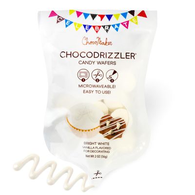 ChocoMaker ChocoDrizzler Candy Wafers, Vanilla-Flavored Bright White